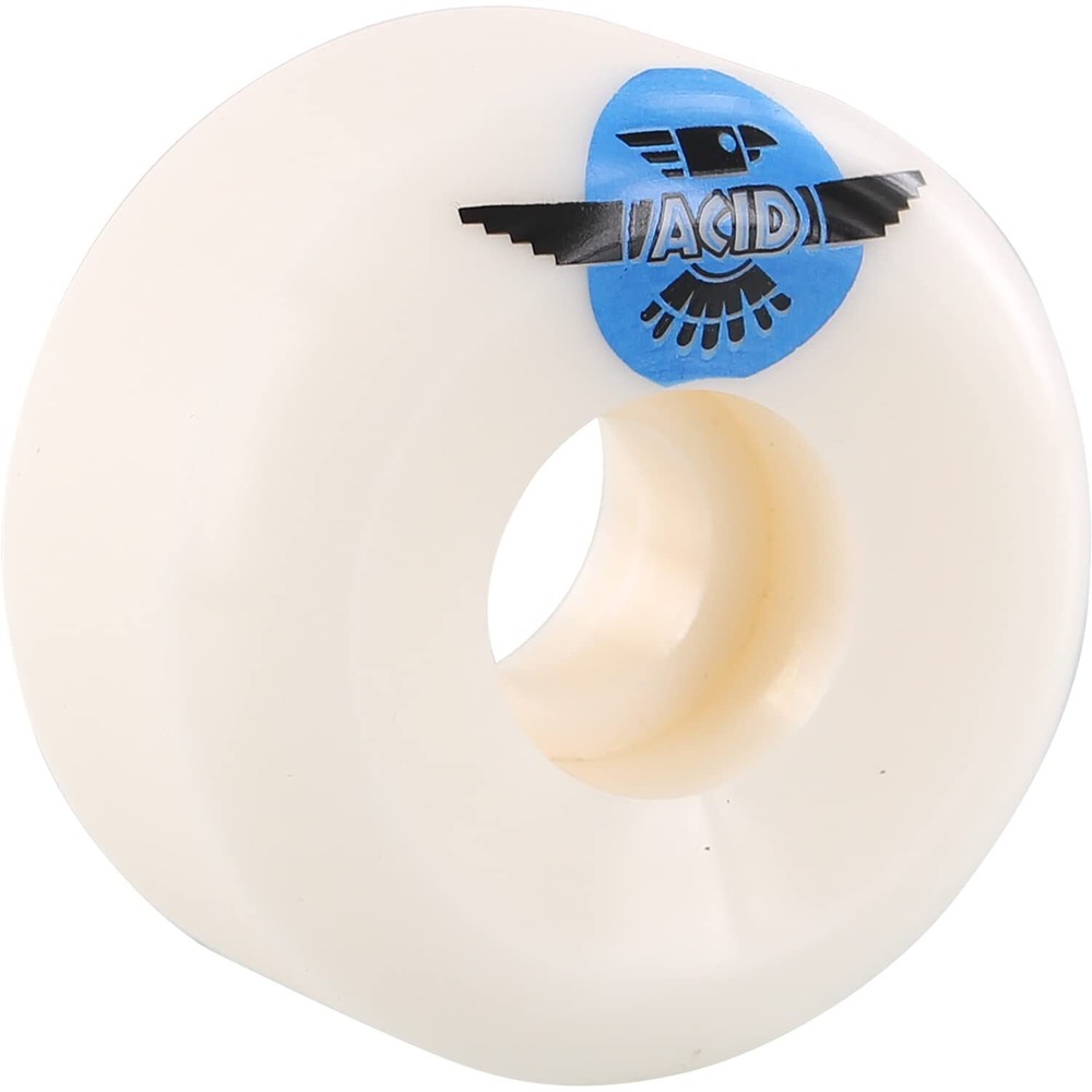 Acid Type A Sidecut Thunder Pigeon 54mm 101a White Skateboard Wheels (Set of 4)
