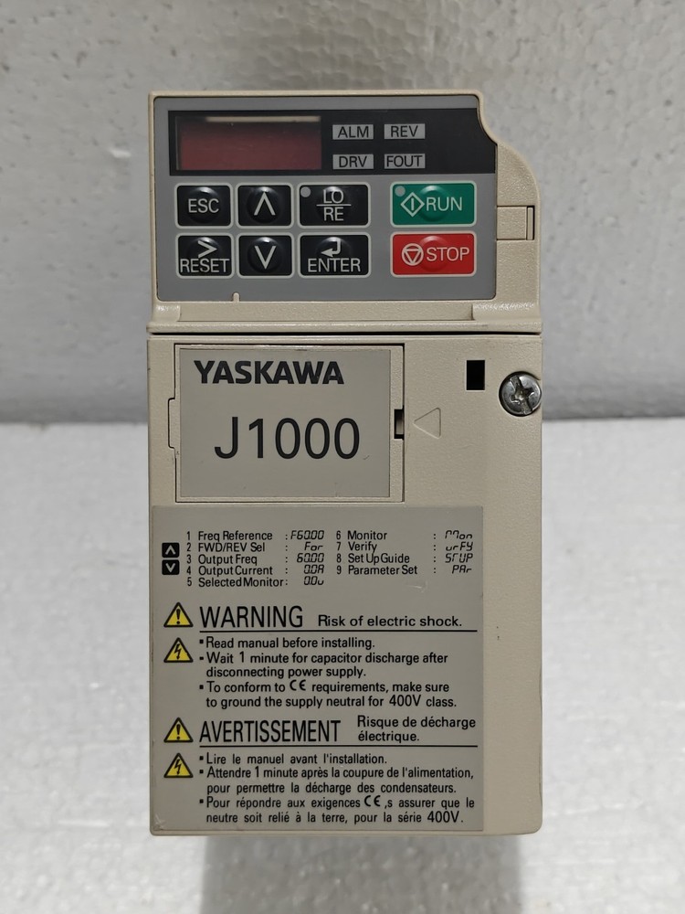 Yaskawa J1000 Cimr-Jtba0003Baa 0.75Kw/0.4Kw Ac 1Ph200V Rev:a Free/Fast Delivery