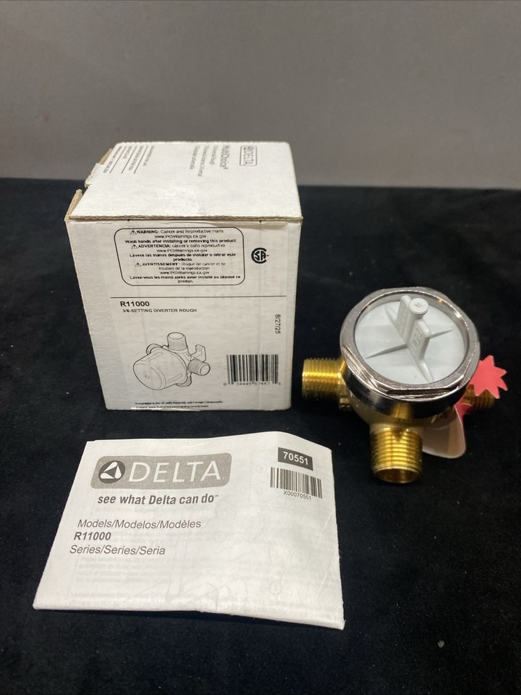 Delta Faucet R11000 3-Setting and 6-Setting Custom Shower Diverter Valve Kit,
