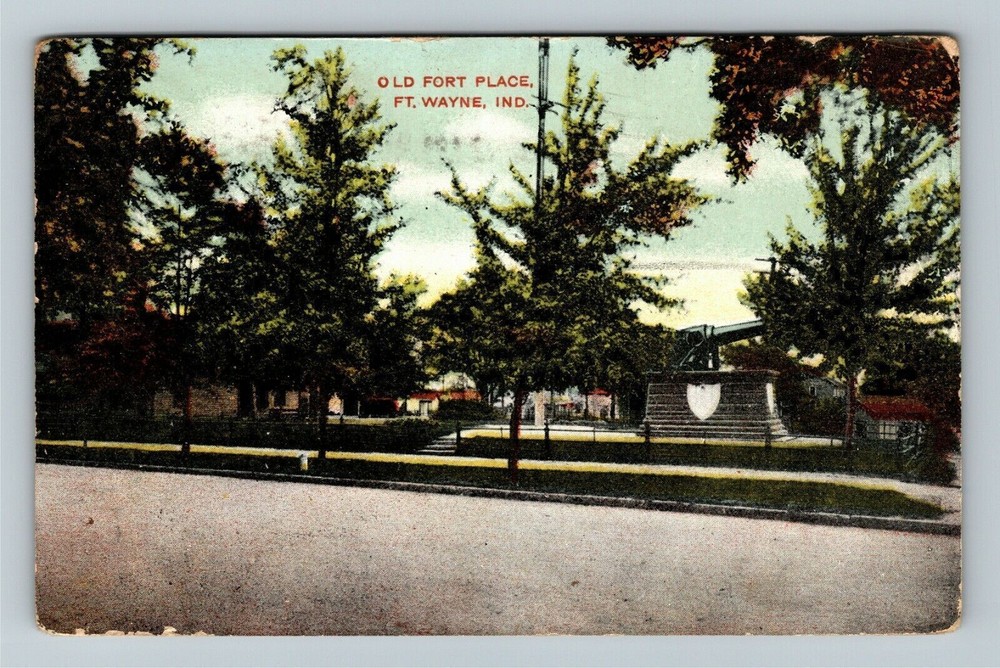 Fort Wayne IN Indiana, Old Fort Place, c1908 Vintage Postcard
