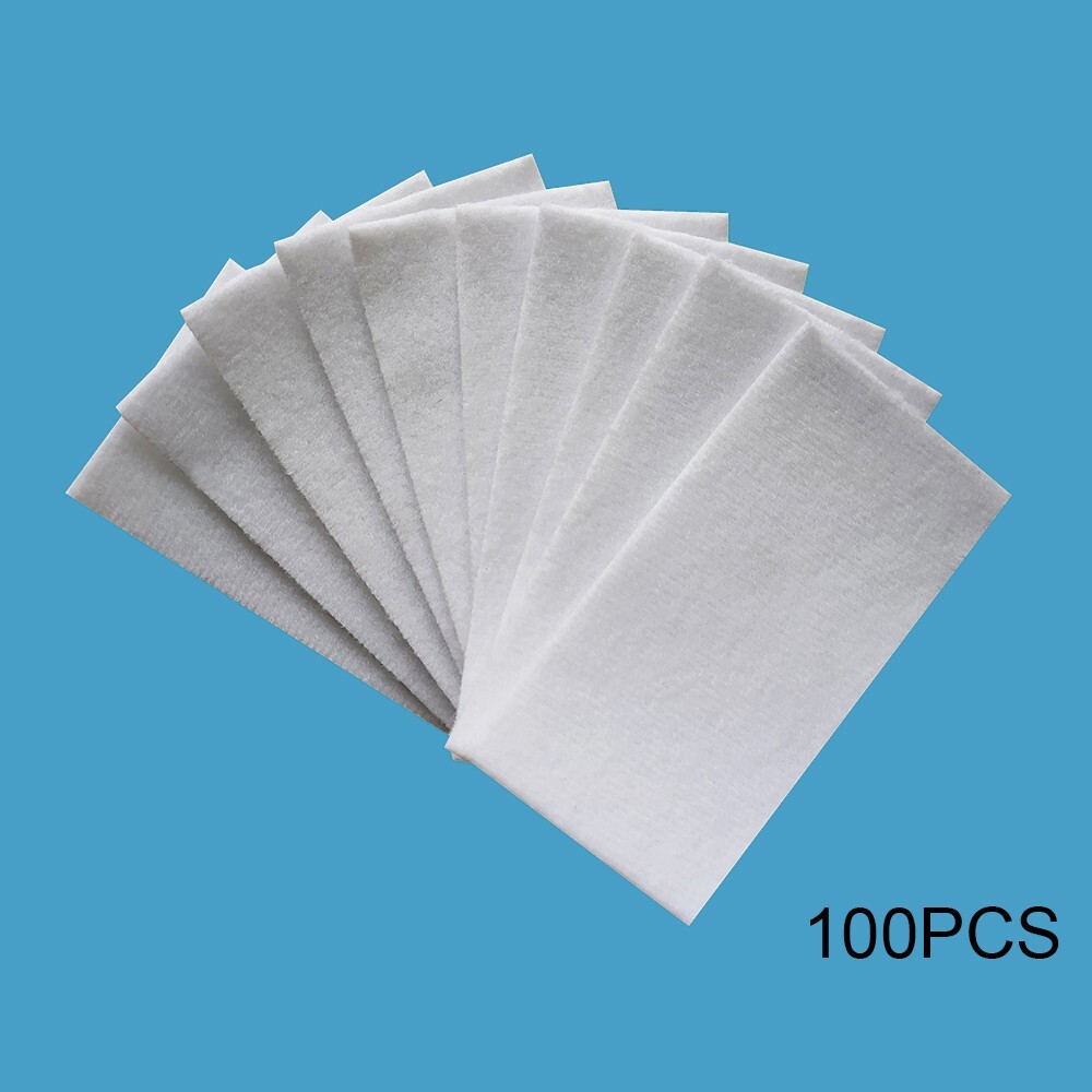 100pcs Carbon Fiber Squeegee Felt Cloth for Vinyl Car Wrap & Decal Application Tools