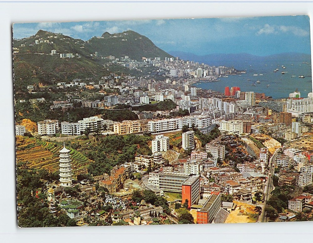 Postcard View Overlooking the Tiger Balm Garden Towards the Victoria City