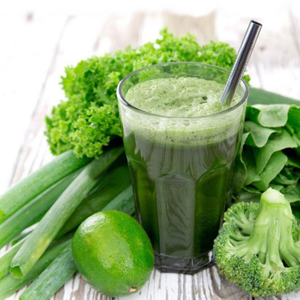 4pcs Reusable Stainless Steel Drinking Straws for Cocktails Smoothies Iced Coffee