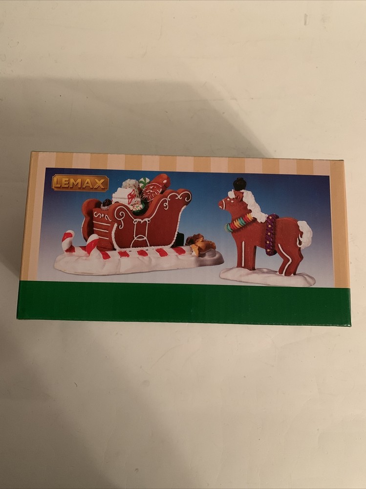 Santa Sleigh Ride 2-Piece Tabletop Christmas Decor Set-image