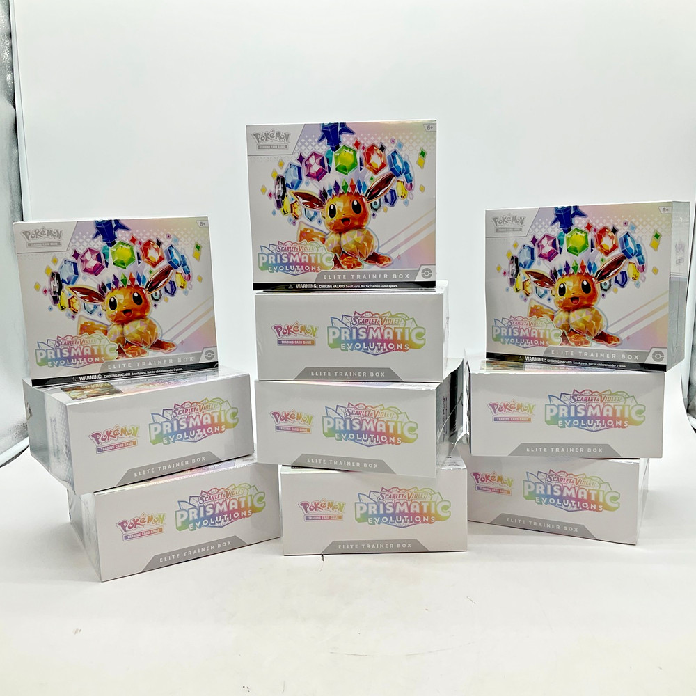 Lot of (10) Pokemon TCG Prismatic Evolutions Elite Trainer Boxes SEALED ETBPROBSTEIN is actively accepting consignments !!