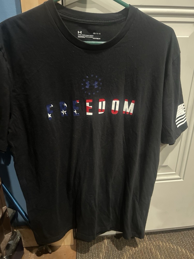 Under Armor Freedom Shirt Large | Black 🇺🇸