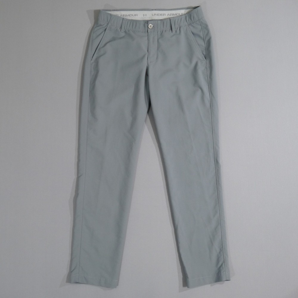 Under Armour Match Play Tapered Golf Pants Men’s 34x32 Gray Performance Stretch