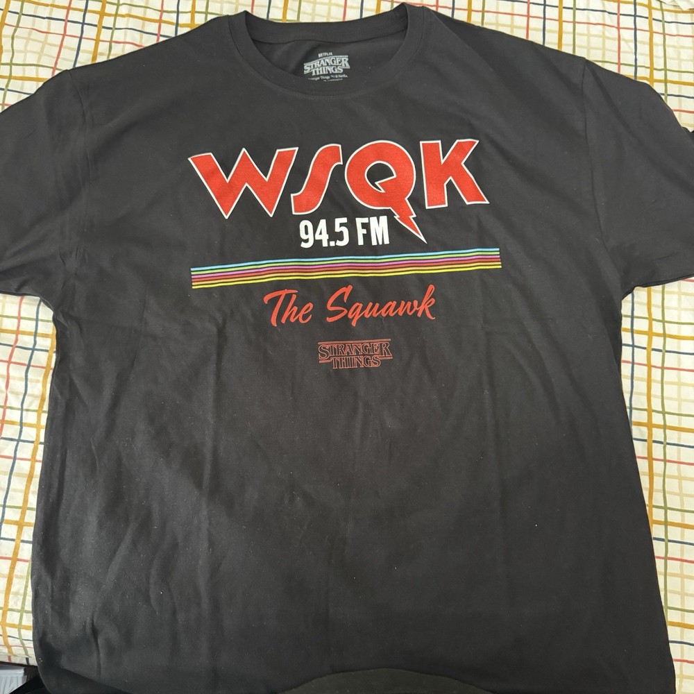 Stranger Things WSQK The Squawk Shirt Netflix Size XL