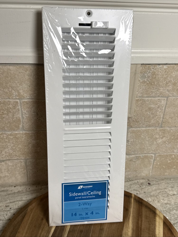 Accord Ventilation Products Sidewall/Ceiling Register with 2-Way Design 14