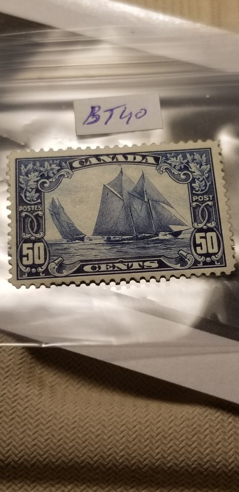 1929 Canada SC#158 50 Cents Stamp Bluenose MNH Mint Beauty Idbt116.