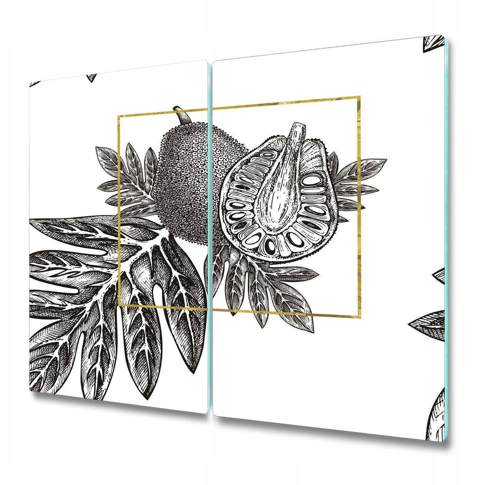 Glass Kitchen Chopping Cutting Board Worktop Saver Tropical Fruit 2x30x52