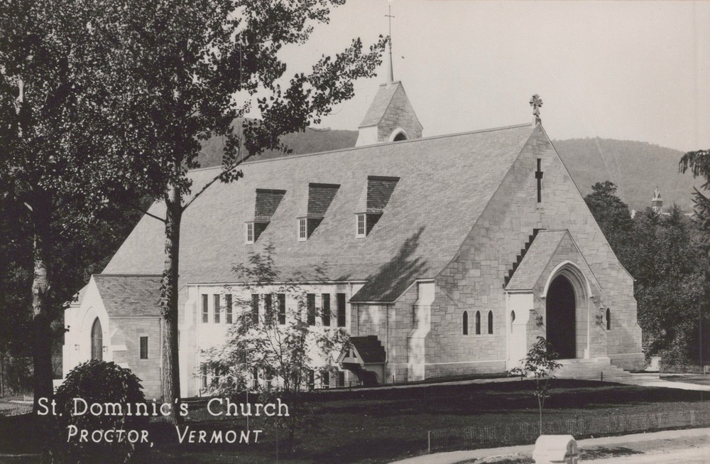 St Dominic’s Church. Proctor, VT 1940’s RPPC
