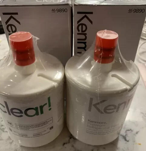2 pack Kenmore Clear Premium Refrigerator Filters 46-9890 New