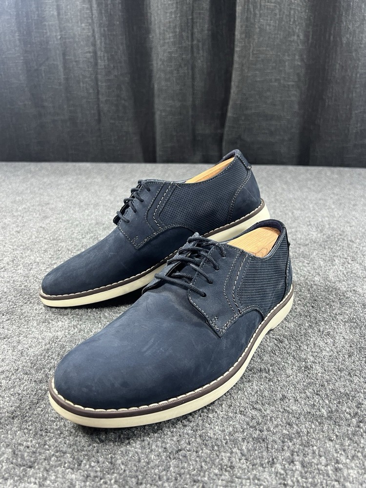 Sperry Top-Sider Mens 7 Navy Blue Leather Oxford Casual Lace-Up Shoes