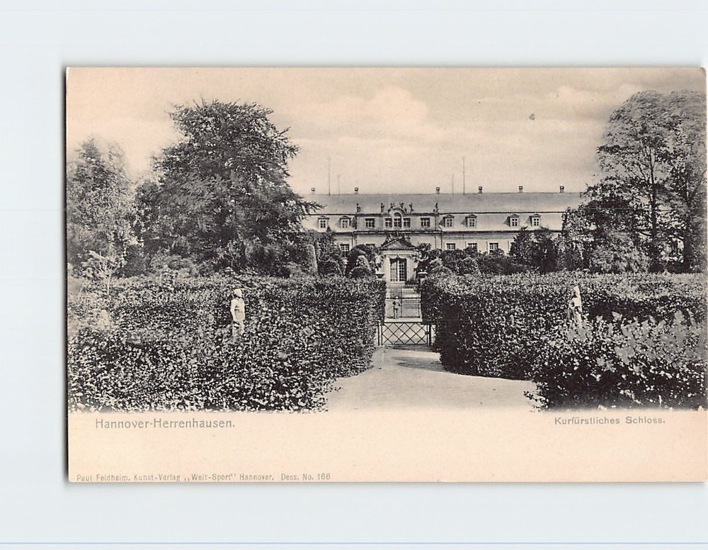 Postcard Kurfürstliches Schloss Herrenhausen Hanover Germany