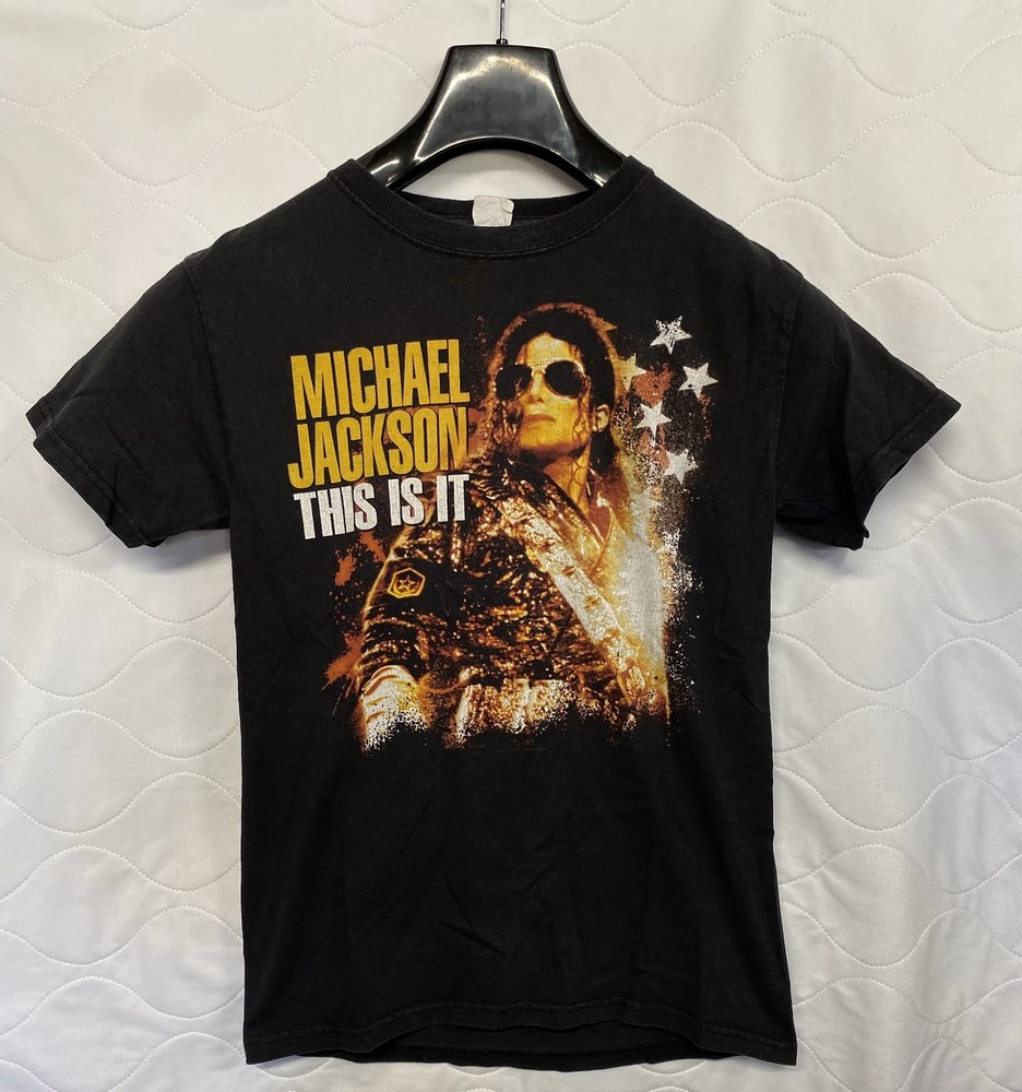 Michael Jackson This Is It Delta T-Shirt Mens Small Black Graphic Print