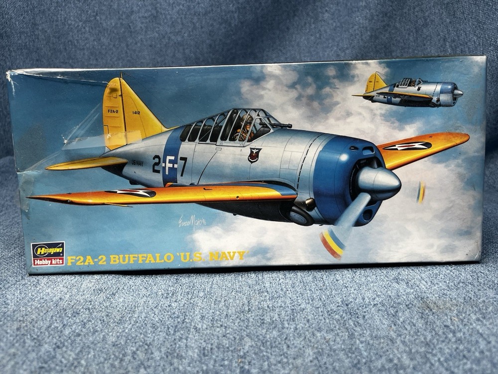 Hasegawa F2A-2 Buffalo U.S. Navy 1/72 Scale Model Kit Carrier Borne Fighter