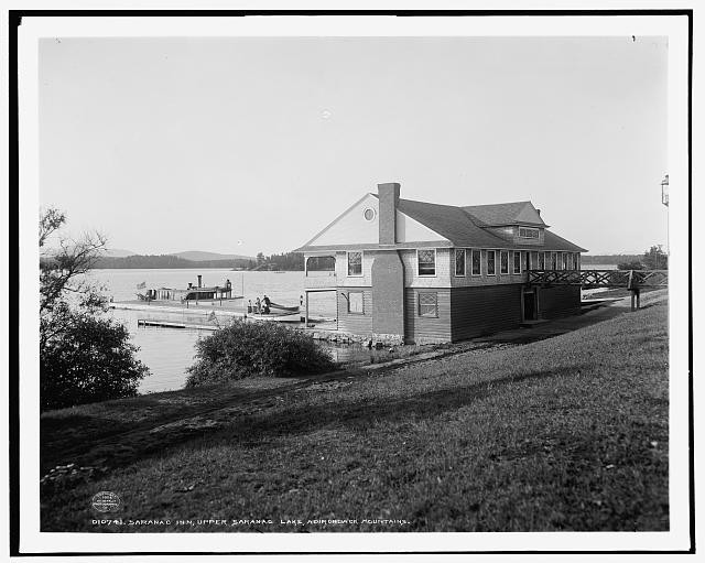 Photo:Saranac Lake NY Saranac Inn Adirondack Mountains c1904