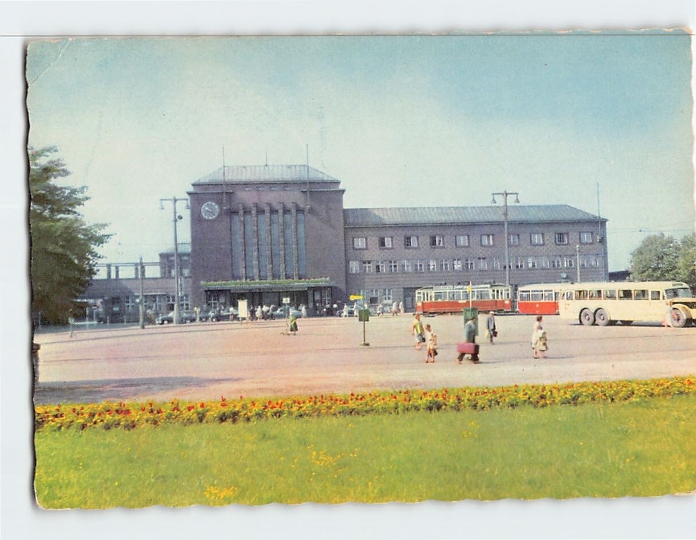 Postcard Zwickau Sachs Hauptbahnhof Germany