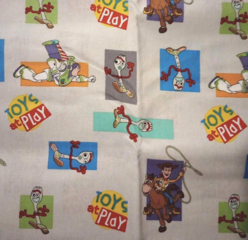 toy story buzz woody fun fabric 10 by 9.5 inch