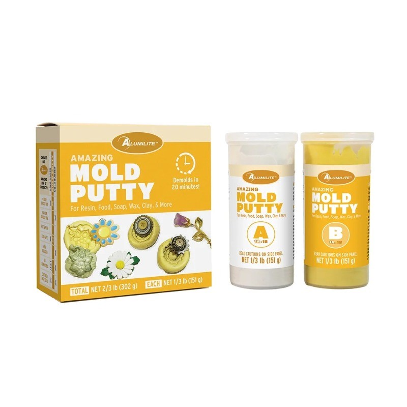 Amazing Mold Putty Yellow Silicone Rubber by Alumilite