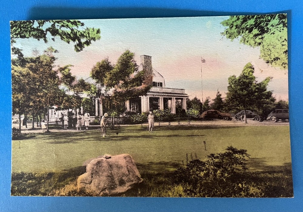Golf Club Pocono Manor Inn Pocono Manor Pennsylvania PA Hand Colored Postcard