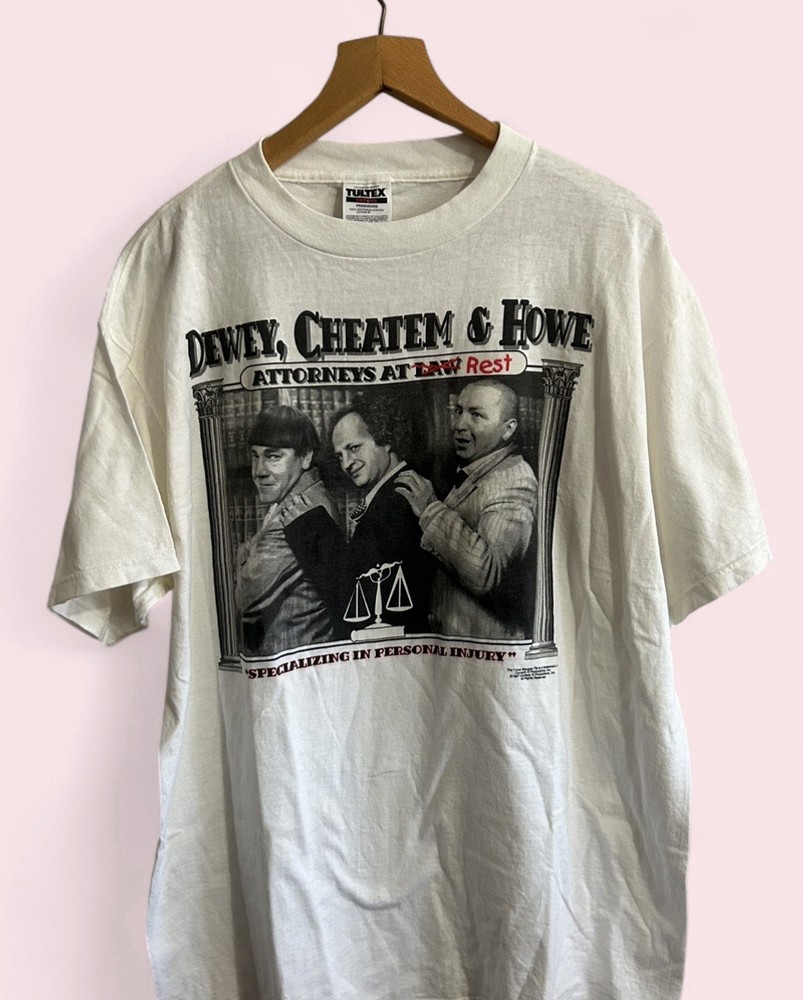 Vintage 1997 Three Stooges Law Shirt Size XL