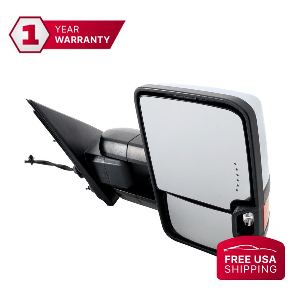 Towing Mirror Chrome Passenger Side For 15-19 Chevrolet Silverado 2500 HD 3500
