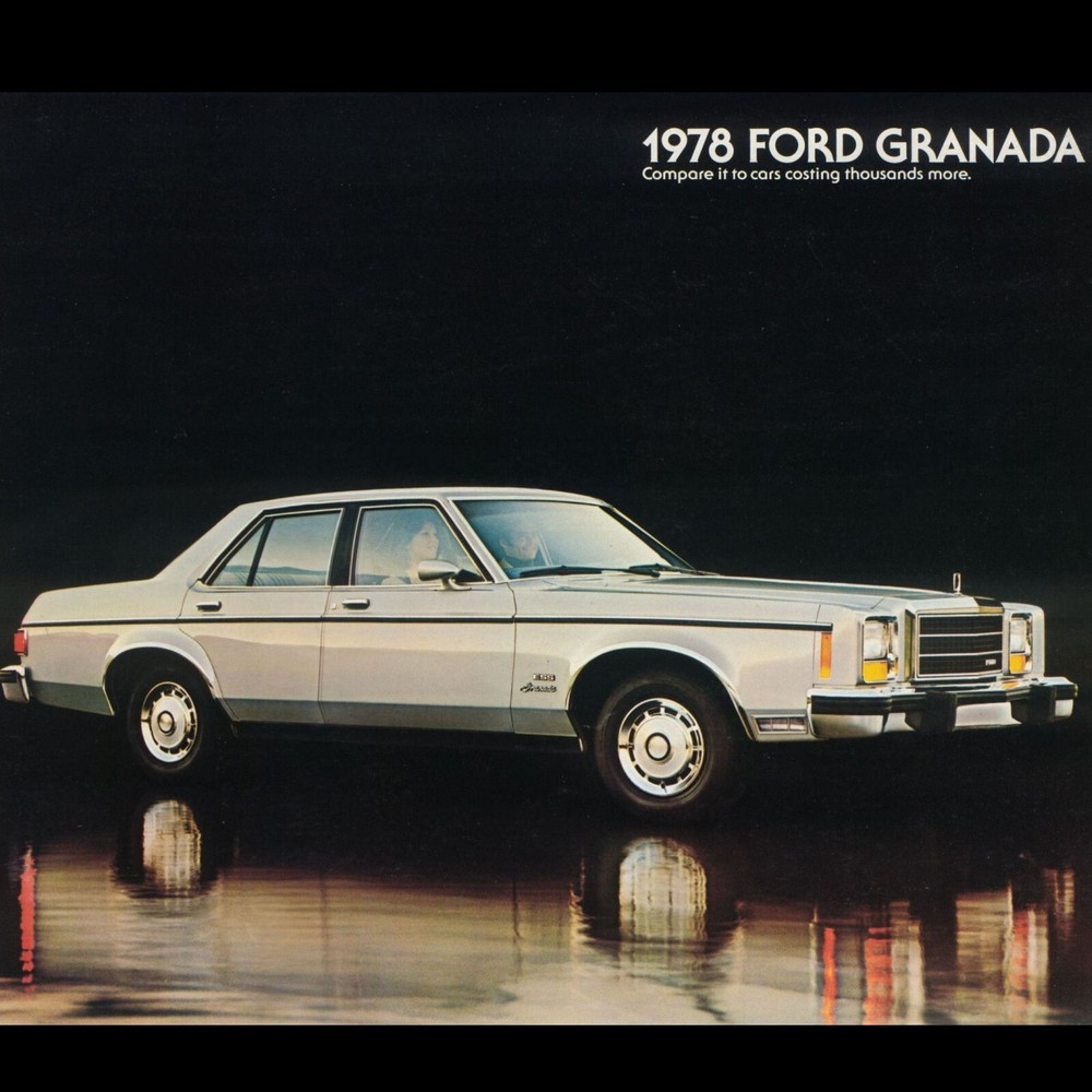 1979 Ford Granada gray ad | POSTER 24 X 24 INCH | Vintage classic