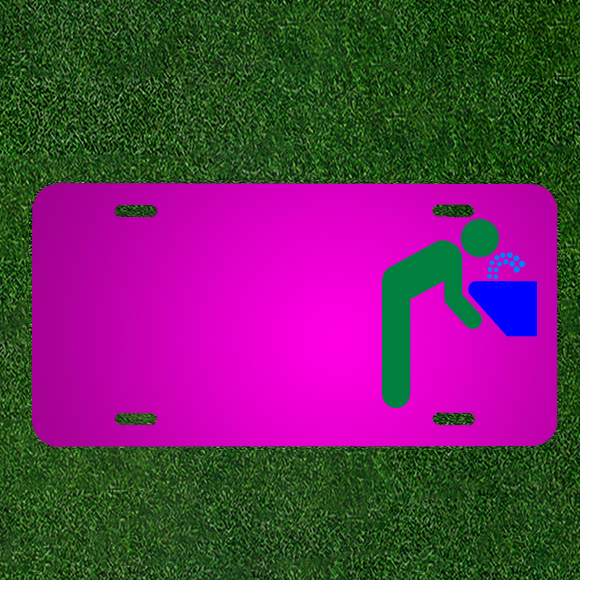 Create Unique Custom License Plates Personalized with Names and Drinking Water Themes for a Fun and Quirky Car Accessory