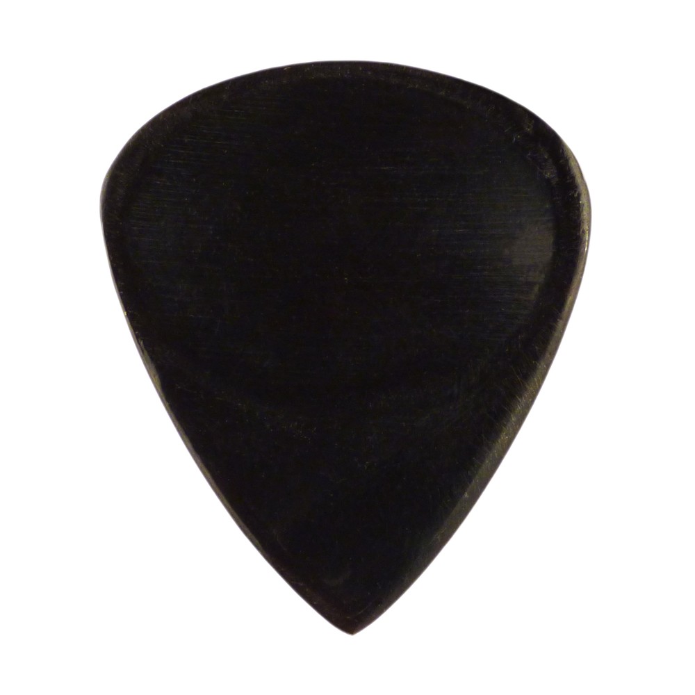 Black Buffalo Horn Guitar Pick - 3.0 mm - 351 Groove - Handmade Exotic Plectrum
