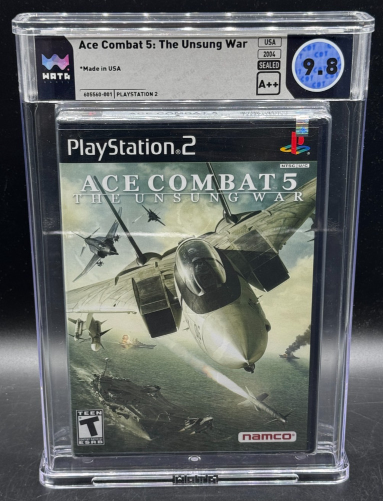 Ace Combat 5 Unsung War Sony PlayStation 2 PS2 Sealed New WATA 9.8 A++ Graded-image