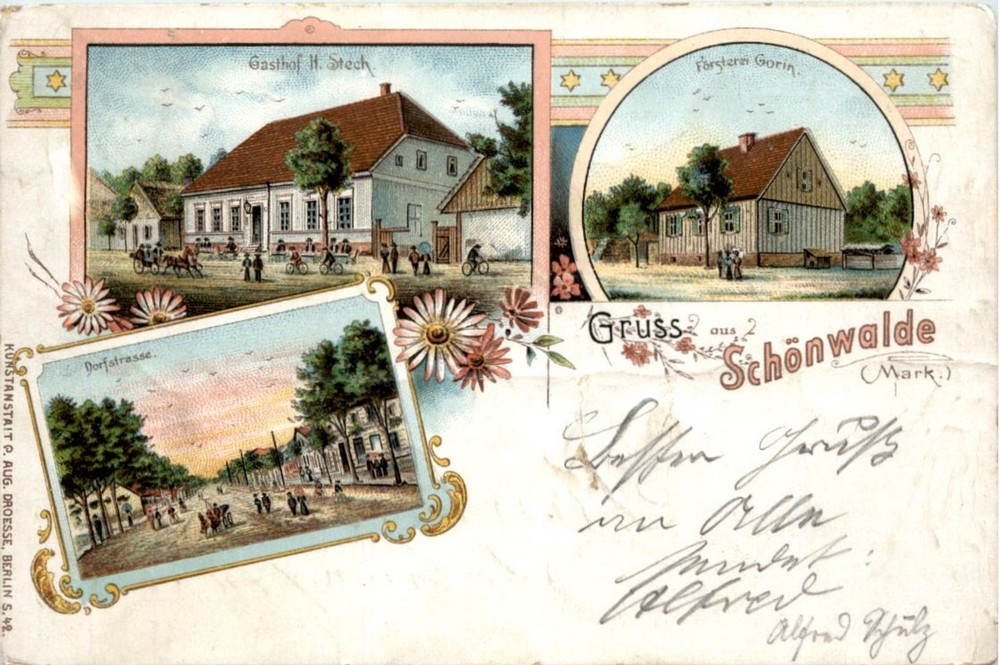 Greetings from Schönwaldeg - Litho -224890