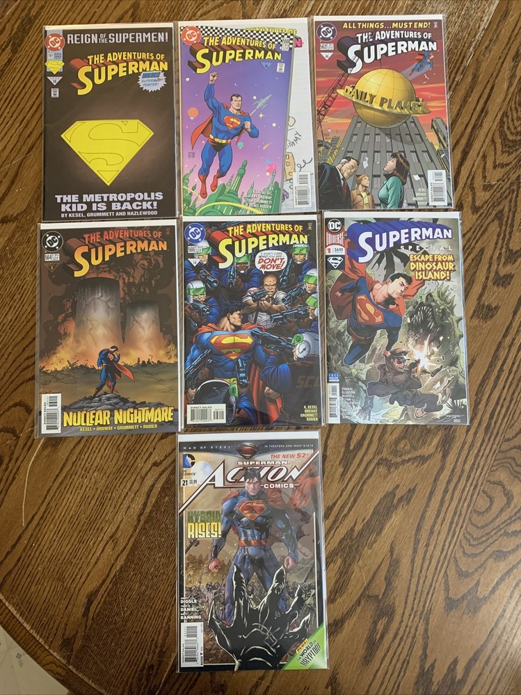 lot of (7) SUPERMAN comics DC