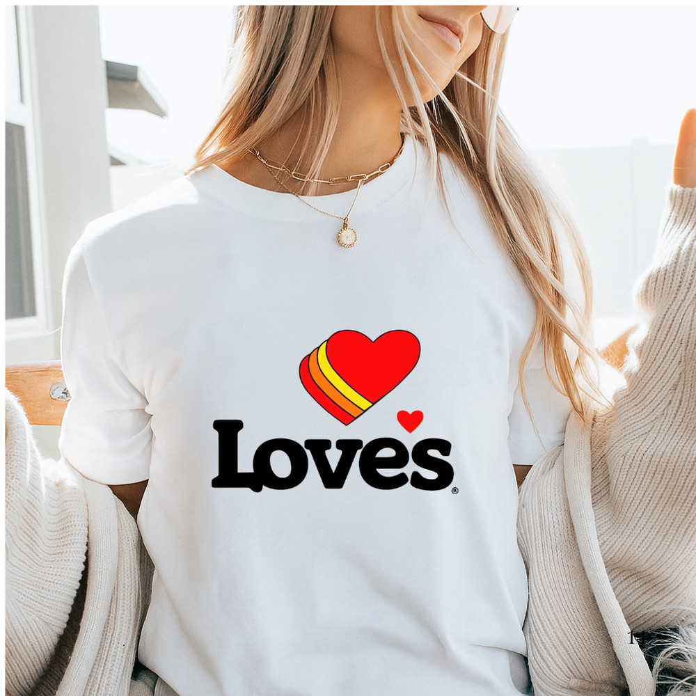 Love Truck Stop T-Shirt Retro Style Road Trip Graphic Tee Unisex S-5XL
