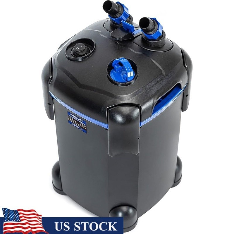 Replacement Filter W/ Extra Bulb Adjustable Flow External Canister Aquarium New