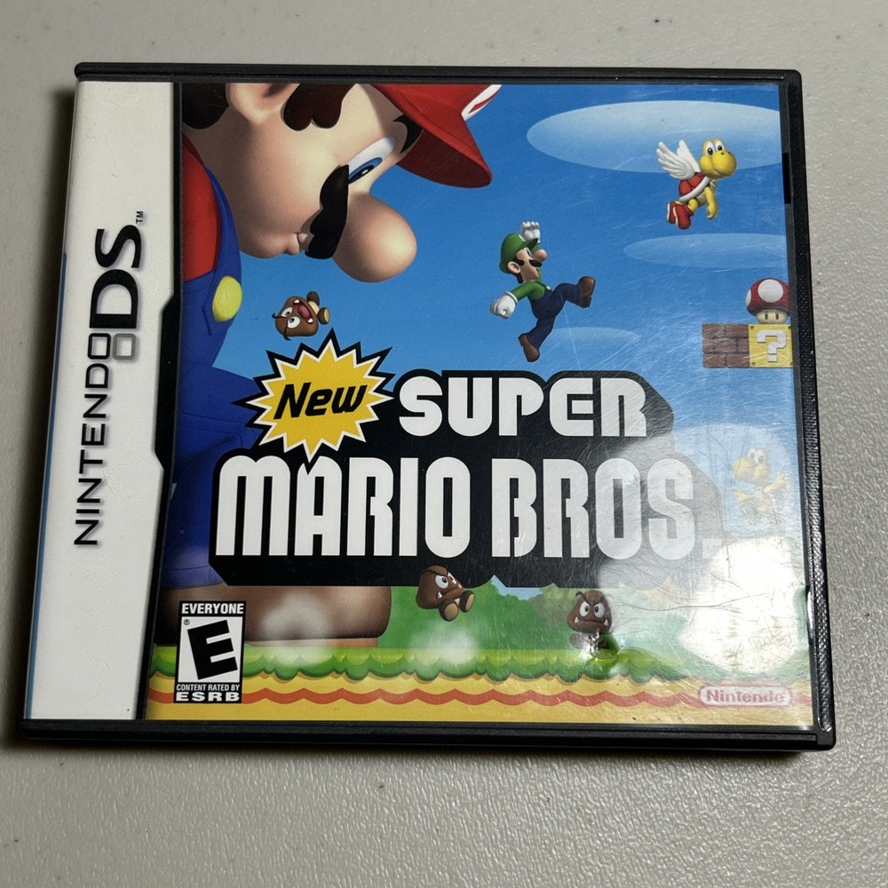New Super Mario Bros - Nintendo DS CIB Game, Manual, Box, Authentic