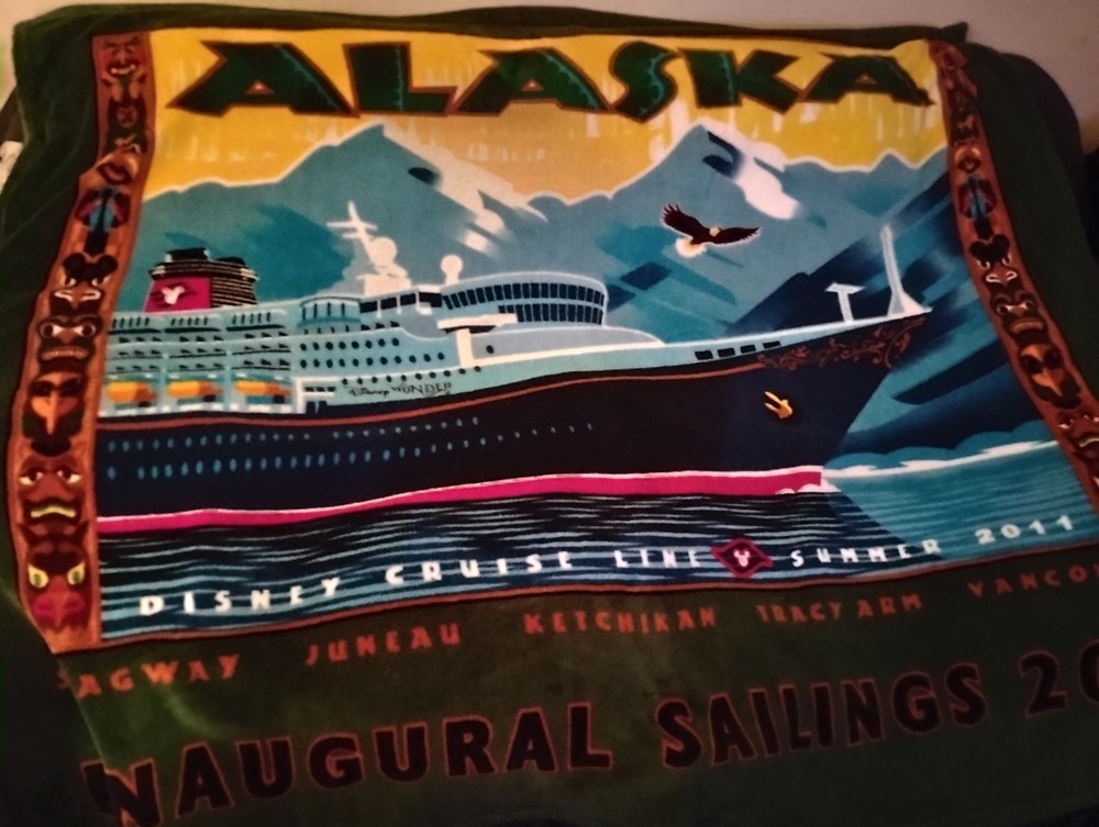 Disney Cruise Line Alaska Plush.Blanket