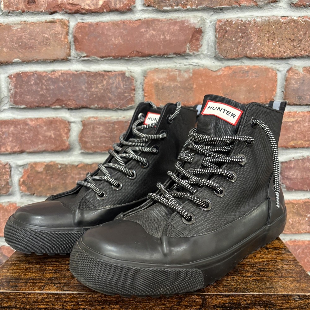Hunter  Target Waterproof High Tops In Black Size Mens 5 Women’s 7