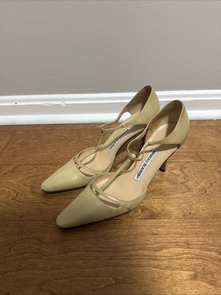 Signed Vintage Manolo Blahnik Heels | Rare Autograph | 36.5 | Collector Piece