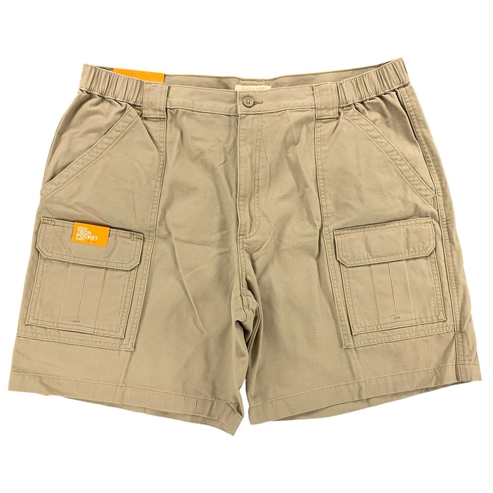 Savane Hiking Shorts Mens 40x8 Comfort Cargo Khaki Hiking Walking