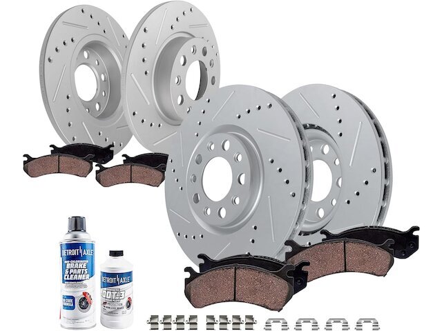 Front and Rear Brake Pad and Rotor Kit fits Jeep Renegade 2015-2022 97NSRJ