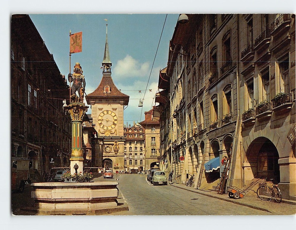 Postcard Clock Tower Bern Switzerland
