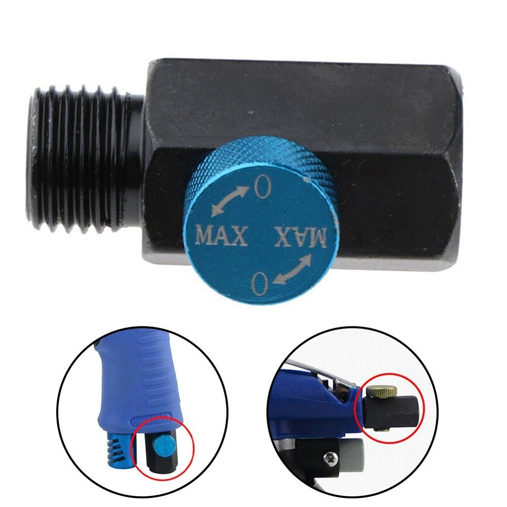 1/4NPT Air Flow Regulator Control Tool Compressed Air Pressure Valve Tool Steel