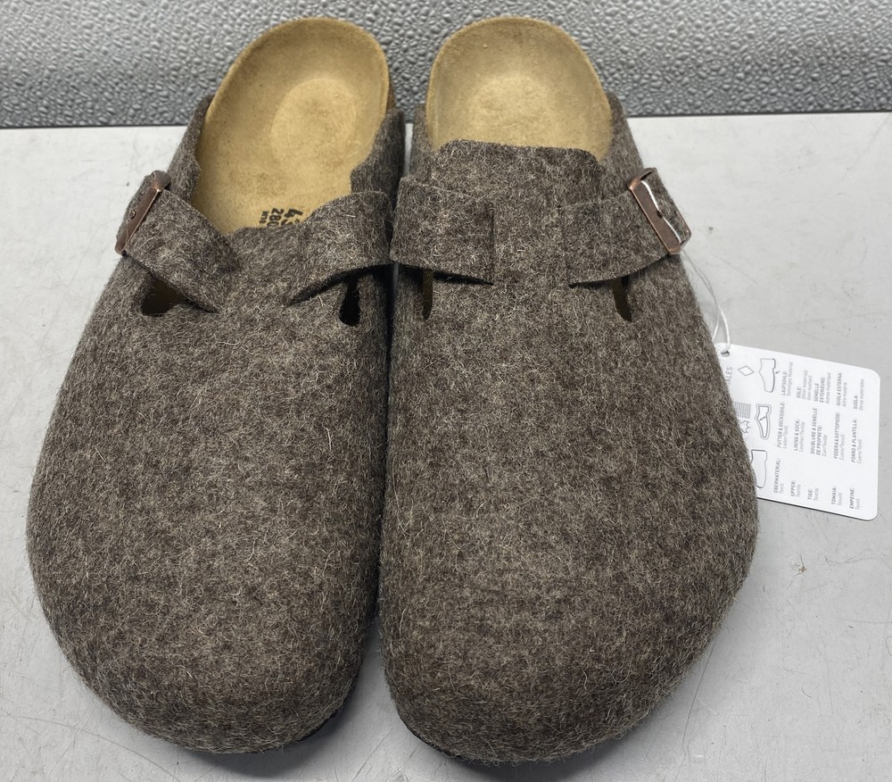 Birkenstock Boston BS Classic Clog Slip On Mens Size 10 Cocoa Comfort Wool