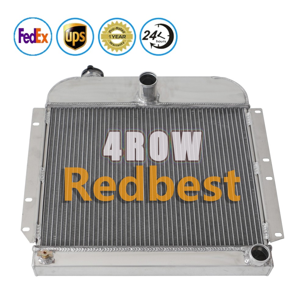 4 Row Alu Radiator For 1941-1952 49 Plymouth Special Deluxe Cranbrook P15 Deluxe