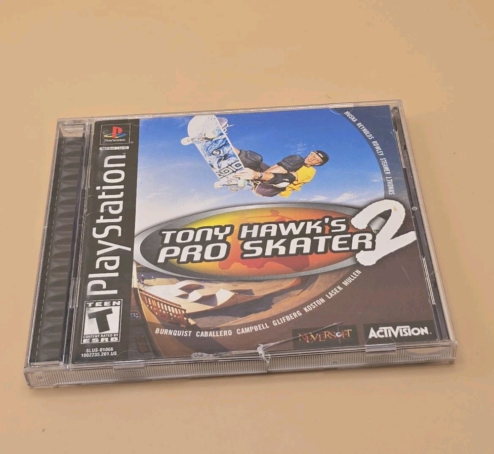 Tony Hawk's Pro Skater 2 Black Label Sony Playstation 1 PS1 CIB TESTED WORKING