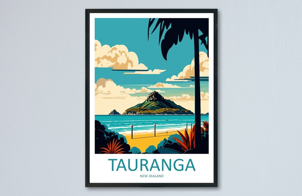 Tauranga Travel Print Wall Art Tauranga Wall Hanging Home Dcor Tauranga Gift