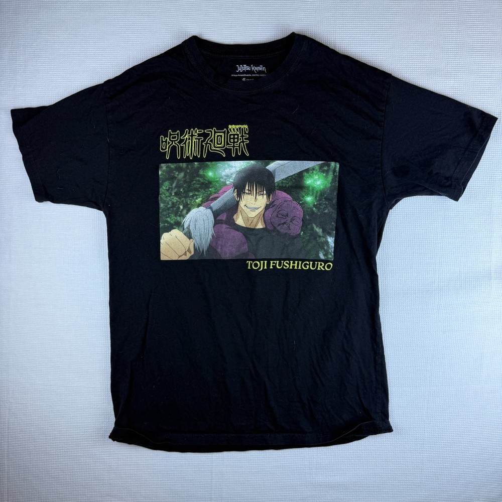 Jujutsu Kaisen Toji  Fushiguro T-shirt Anime Horror Black  Size Medium