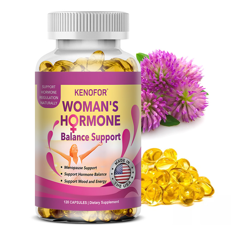 Woman Hormone Improved Mood Reduced Hot Flashes Hormone Balance 30-120 Softgels